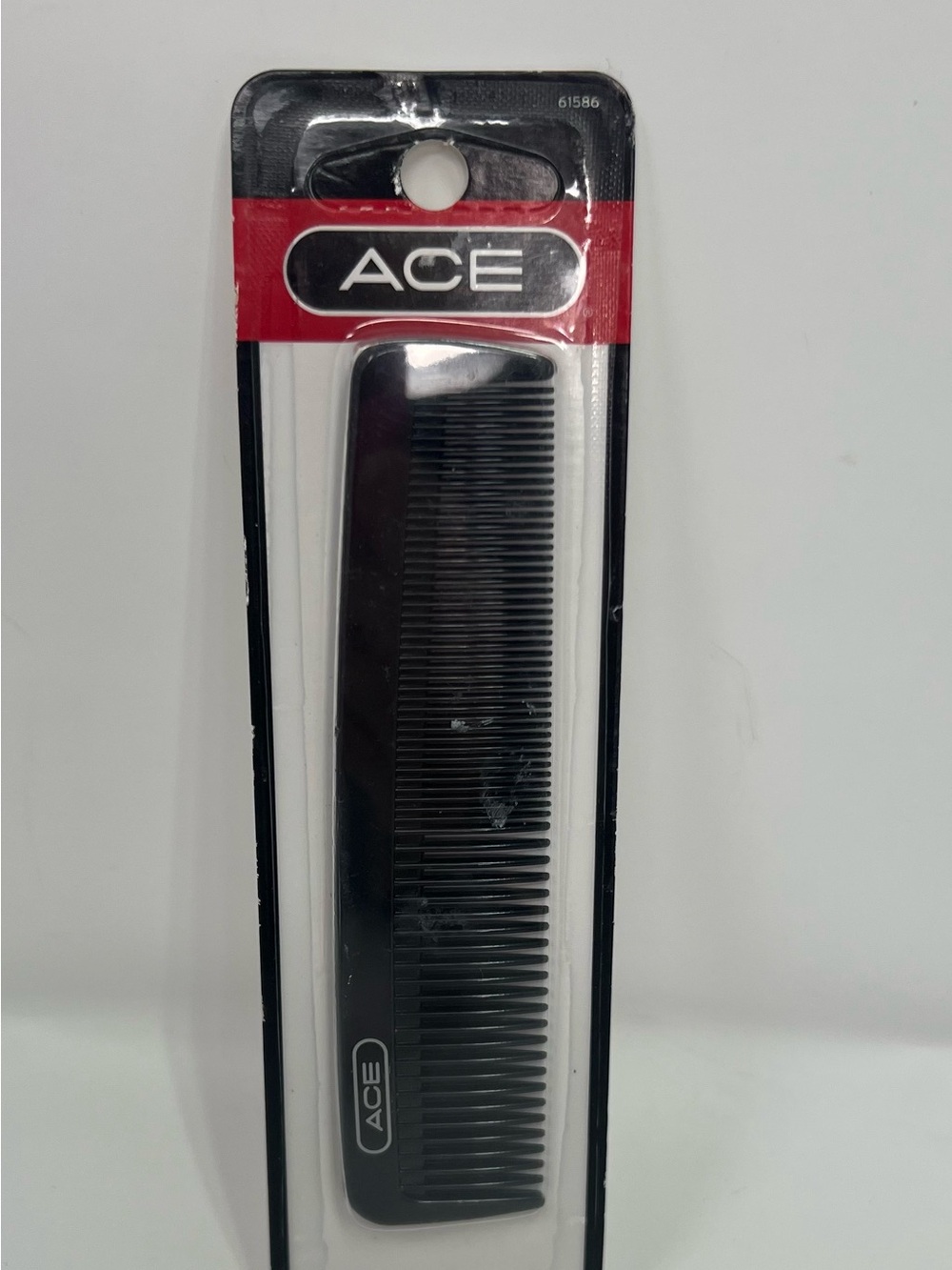 Ace 5" Black Fine Tooth Pocket Comb - New Old Stock 61586 black